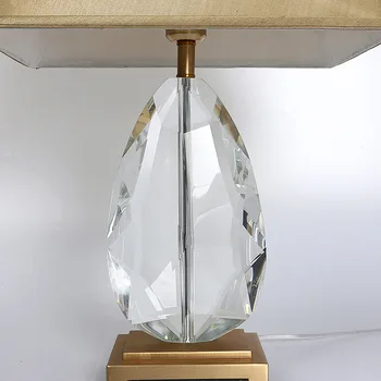 Tabelul de cristal lampă de noptieră dormitor camera de cristal birou lumini living home decor de masă lămpi de aur baza de led-uri de iluminat de studiu