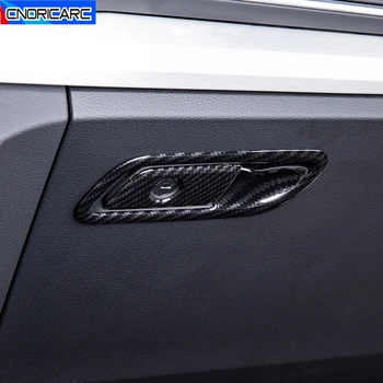 Masina Copilot torpedou Rama Decor Acopere Garnitura Pentru Audi Q5 FY 2018-2020 LHD Fibra de Carbon de Culoare Autocolante de Interior Accesorii