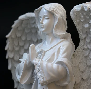 Europene Înger se Roagă Acasă Mobilier Meserii Rășină Figura de Nunta Decorat elemente de Recuzită de Nunta, Cadou de Ziua de sculptură mică statuie