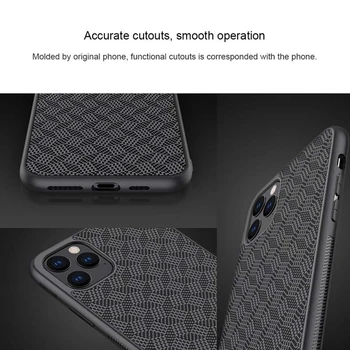 De caz Pentru iPhone 11 Pro Max Capace Spate Nillkin Fibre Sintetice Texturate de Carbon Hibrid Cazuri de Telefon Pentru Apple iPhone 11 11Pro Max