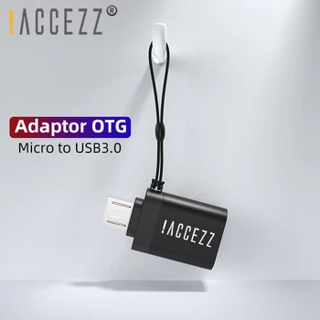 !ACCEZZ 3PC Mini Adaptor OTG Pentru Samsung, Xiaomi, Huawei, Oneplus Încărcător de Sincronizare a Datelor de sex Feminin USB la Micro USB Cablu Adaptor Convertor