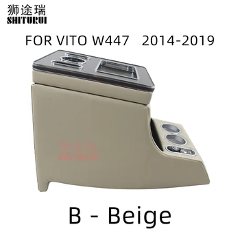 Pentru Benz-Vito (W447)-2019 auto cotiera cutie fără fir, încărcare rapidă de încărcare telefon mobil cu interfață USB de bricheta