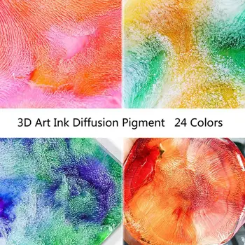 14Color 10ML Alcool Cerneală de Difuzie Rășină Pigment Kit Lichid Colorant Colorant Art DIY H4GA