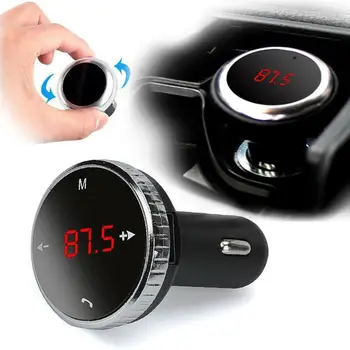 1buc Portabil Bluetooth Handsfree Car Kit Transmitator FM Modulator Auto MP3 Player Wireless Bluetooth Receptor Audio Auto Adaptor