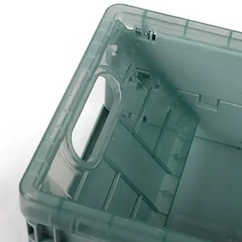 Plastic rezistent, Pliabil Cutie de Depozitare Organizator Translucid cu Capace de Lăzi Cutie de Depozitare Container pentru Casa Garaj Organizator