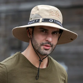 Turiștii Ourtdoors pe picior de Pescar Om Pălărie Margine Largă Pălărie Impermeabilă Boonie Hat Camping Bărbați Plus Dimensiune Găleată Pălărie de Soare Capac 60cm