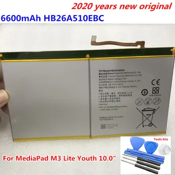 Noi, de Înaltă Calitate 6600mAh HB26A510EBC Mobil Acumulator Pentru Huawei MediaPad M3 Lite Tineret 10.0