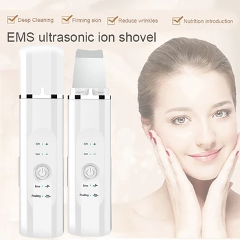 Profesional Cu Ultrasunete Facial Skin Scrubber Ion Adânc Curățarea Feței Peeling Porilor Filtrului De Îngrijire A Pielii Dispozitiv Instrument De Frumusete