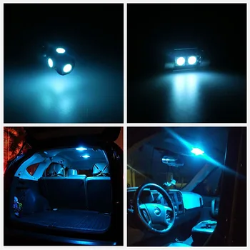 13pcs Canbus Alb Masina Becuri cu LED-uri Pachet de Interior Kit Pentru anii 2011-Dodge Charger Harta Dom Portbagaj Lampa plăcuței de Înmatriculare