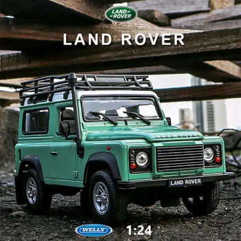Welly 1:24 Land Rover Defender masina aliaj model de masina de simulare decor masina colecție cadou jucărie de turnare model de jucărie