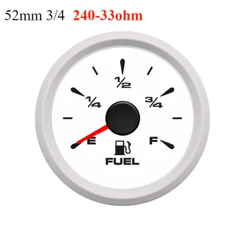 Universal de Combustibil Indicator de Nivel digital 52mm indicatoare de combustibil de 240-33ohm E-F Masina Barca Indicatorului nivelului de Ulei pentru motociclete de Iaht se potrivesc 9-32V