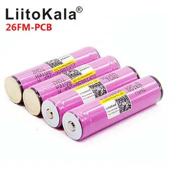 Liitokala Original protejate 18650 2600mAh baterie reîncărcabilă ICR18650-26FM cu 3.7 V PCB