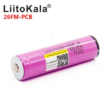 Liitokala Original protejate 18650 2600mAh baterie reîncărcabilă ICR18650-26FM cu 3.7 V PCB