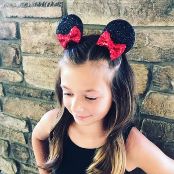 Urechi Mickey Arc Ac de păr Clip de Păr Hairband pentru Copii Fete Copii Prințesă Accesorii de Par