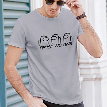 Printre Noi Bărbați Tricou Rotund Gat Simplitate Casual Din Bumbac Top Teuri Print Amuzant Rece De Moda Streetwear Vara Grafic T Shirt