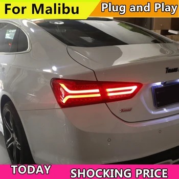 Stopurile auto Pentru Chevrolet Malibu 2017 2018 Auto Coada de lumină Lumini Spate Cu Lampa de Ceață lămpile de mers înapoi lumini de Frână Rândul său, lumini