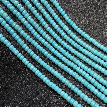 Noi 2020 Naturale Albastru Turcoaz Margele Vrac Abacus Forma de Piatra Margele pentru a Face Bijuterii DIY Colier Brățară Accesorii