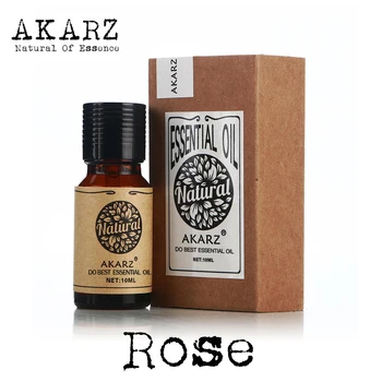 Rose ulei esențial AKARZ Brand de Top organismului fata de îngrijire a pielii, spa mesaj de parfum lampa de Aromoterapie ulei de Trandafir