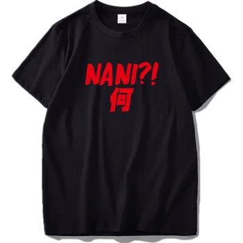 Nani Japonez T-Shirt Harajuku Rece Maneca Scurta Tricou Din Bumbac De Fitness Gât Rotund Tricou Casual Tricou Vrac