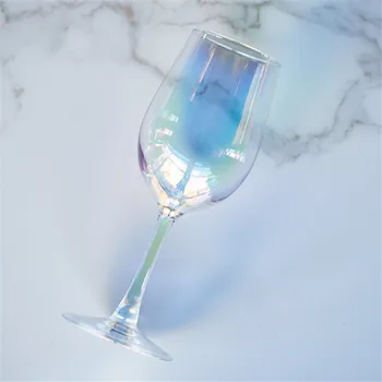Cristal de lux Cupe de Sticlă Curcubeu de Aur Transparent Pahar de Vin Bea Suc Cupă de Șampanie Petrecere accesoriile de bar Cina Cupa 1BUC