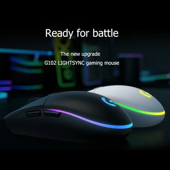 Logitech G102 RGB 6Buttons Gaming Mouse Gamer Mouse-ul Praf 8000 DPI cu Fir Portabil Transportă Decor pentru Logitech G102 LIGHTSYNC