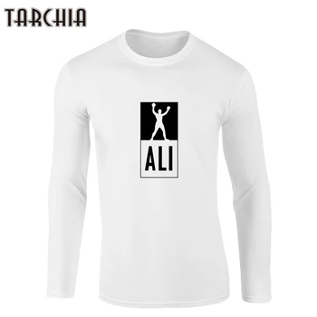 TARCHIA 2018 Tricouri Maneca Lunga Barbati Caracter ALI Printed T Camasa Barbati Casual de Îmbrăcăminte de Brand de Înaltă Calitate, de sex Masculin T-Shirt