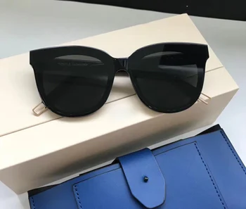 Vintage Flatba coreean Design de Brand Blând Ins ochelari de Soare Femei Bărbați Supradimensionate Pătrat UV400 Ochelari de Soare Oculos De Sol Cu Caz