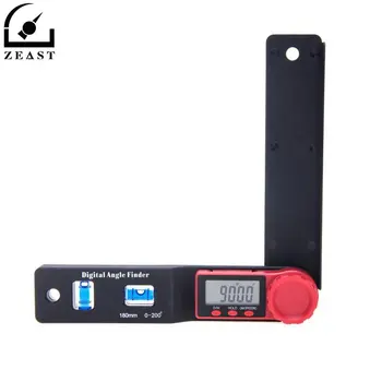 180mm 0-200° Multifuncțional LCD Display Digital Unghi Finder Nivelul Unghiului Conducător Inclinometer Electron Goniometru Raportor Metru