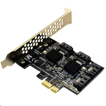 PCIE la SATA Card PCI-E Adaptor PCI Express pentru SATA3.0 Convertor 4-Port SATA III 6G de Expansiune Controlerul Adaptorului de Card