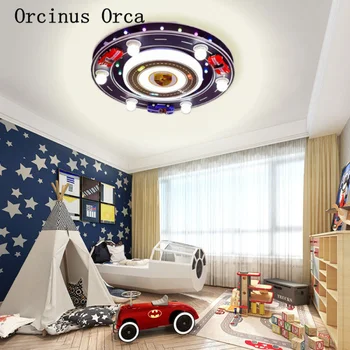 Creative desene animate masina de curse model de lampă de tavan băiat dormitor camera copiilor lampă de culoare personalitate mașină de lux lampă de plafon