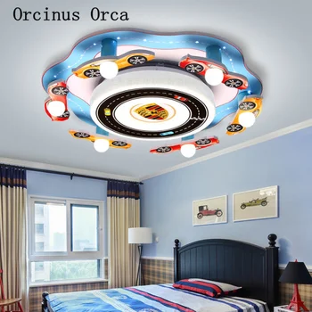 Creative desene animate masina de curse model de lampă de tavan băiat dormitor camera copiilor lampă de culoare personalitate mașină de lux lampă de plafon