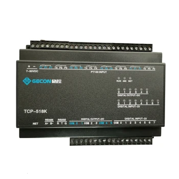 8-canal PT100 de temperatură de achiziție 8DI intrare digitală 6DO producției Industriale Ethernet modul IO
