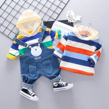 De Îmbrăcăminte pentru sugari Baby Boy Fata de Bumbac cu Maneca Lunga+Pantaloni 2 buc Seturi Nou-născut de Sus de Îmbrăcăminte pentru Sugari, Costume Copii, Haine Baieti Haine