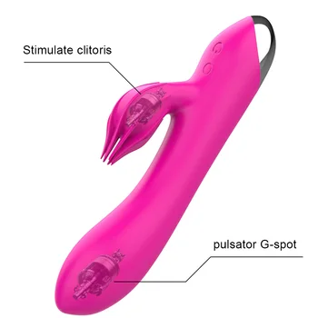 2 Motoare 10 Viteze Jucărie Sexuală pentru Femei de sex Feminin Masturbari Clitoris Stimularea punctului G Rabbit Vibrator Chargable Dildo Vibrator