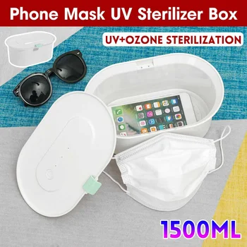 1500ML Sterilizator UV Cutie Telefon Masca Curat Personale Dezinfectant UV+ Ozon Dezinfectarea Cabinetului UV +OZON Lampa USB de Încărcare