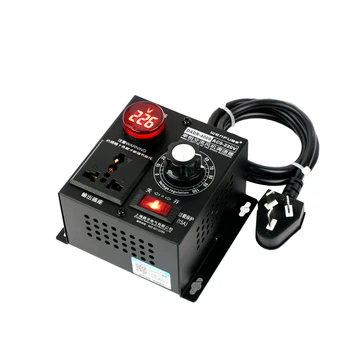 Afișare tensiune AC 220V 4000W SCR Electronice Regulator de Tensiune instrument Electric cu Motor Speed Controller