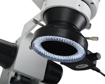 Noi Reglabil 144 Bec LED Microscop Lumină Inel de Iluminare Portabil Luminos Lampă cu Adaptor pentru Digital Stereo Microscop