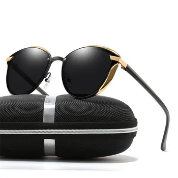 Femei ochelari de Soare Polarizat de Lux de Moda Ochi de Pisică Doamnelor de Epocă de Brand Designer de sex Feminin de Ochelari de Soare oculos gafas M219 + CAZ