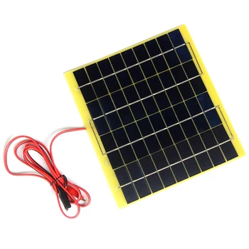 5W 18V Policristaline de Celule Solare Panou Solar Sistem Solar Pentru Masina de 12V Acumulator Aparat Electronic Lumini