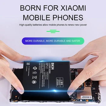 PINZHENG 3000mAh BN34 Bateria Telefonului Pentru Xiaomi Redmi 5A Capacitatea Reală de Înaltă Calitate Înlocuire a Telefonului Bateria +Instrumente Gratuite