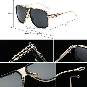 SHAUNA 11 Culori de Epocă pentru Bărbați ochelari de Soare Patrati Supradimensionate pentru Femei de Moda Gradient/Reflectorizante/Clar Ochelari Lentile UV400