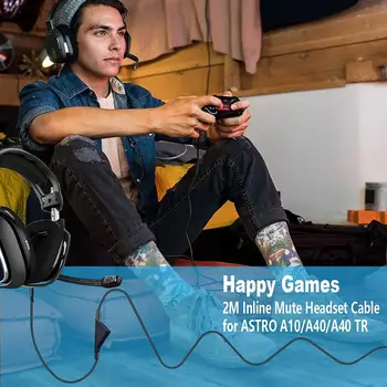 Cască Înlocuire Cablu A10 A40 Jocuri Căști de 3,5 mm Audio Cablu Aux Inline Mute Control Volum A30 A50 Xbox One Play Station