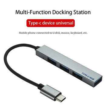 C USB HUB 2.0 Tip C 3.0 4-Port Multi Splitter Adaptor OTG Pentru Lenovo Xiaomi Macbook Pro 13 15 Air Pro PC, Accesorii pentru Calculator