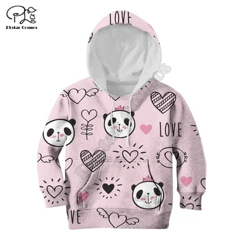 Panda În Dragoste imprimate 3d Hanorace copii Pulover Hanorac Trening jacheta tricouri Halloween Cosplay baiat FATA