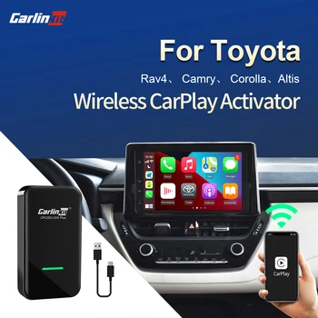 Carlinkit 2.0 CarPlay Adaptor Wireless pentru Toyota Rav4 Camry, Corolla Altis Levin FJCruiser Coroana Judit Prius Vios Land Cruiser EZ