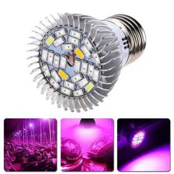 LED-uri Cresc lumini 28W LED E27 de Flori Semințe de Plante Hidroponice Cresc de Lumină Lampă cu Bec cu Spectru Complet mar16