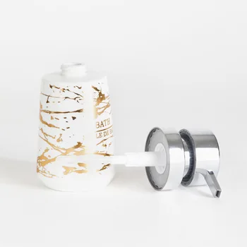 Lux Ceramice Pompa Dozator Sapun Lichid Negru și Aur Gilt