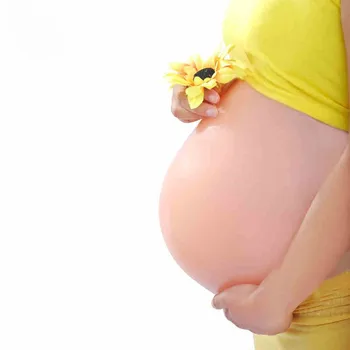Realiste 6~7 luni 2000g artificiale burta silicon gravidă burtă falsă sarcina burta pentru femei și actori Formă de Sân