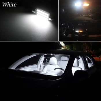 Alb, fara Eroare Canbus LED-uri de interior Dome light+lampa plăcuței de înmatriculare Kit Pentru Vauxhall Opel Corsa C D E X01 S07 X15(2004-2018)