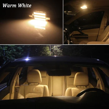 Alb, fara Eroare Canbus LED-uri de interior Dome light+lampa plăcuței de înmatriculare Kit Pentru Vauxhall Opel Corsa C D E X01 S07 X15(2004-2018)